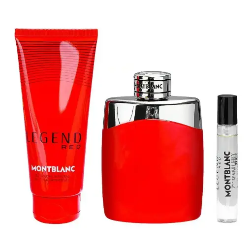 Mont Blanc Legend Red EDP 100ml + Mini Travel Spray EDP 7.5ml + Shower Gel 100ml (New Pack) Gift Set For Men
S